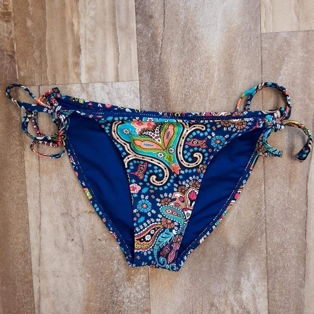 BP. Funky Floral Tie Bikini Bottom size XS